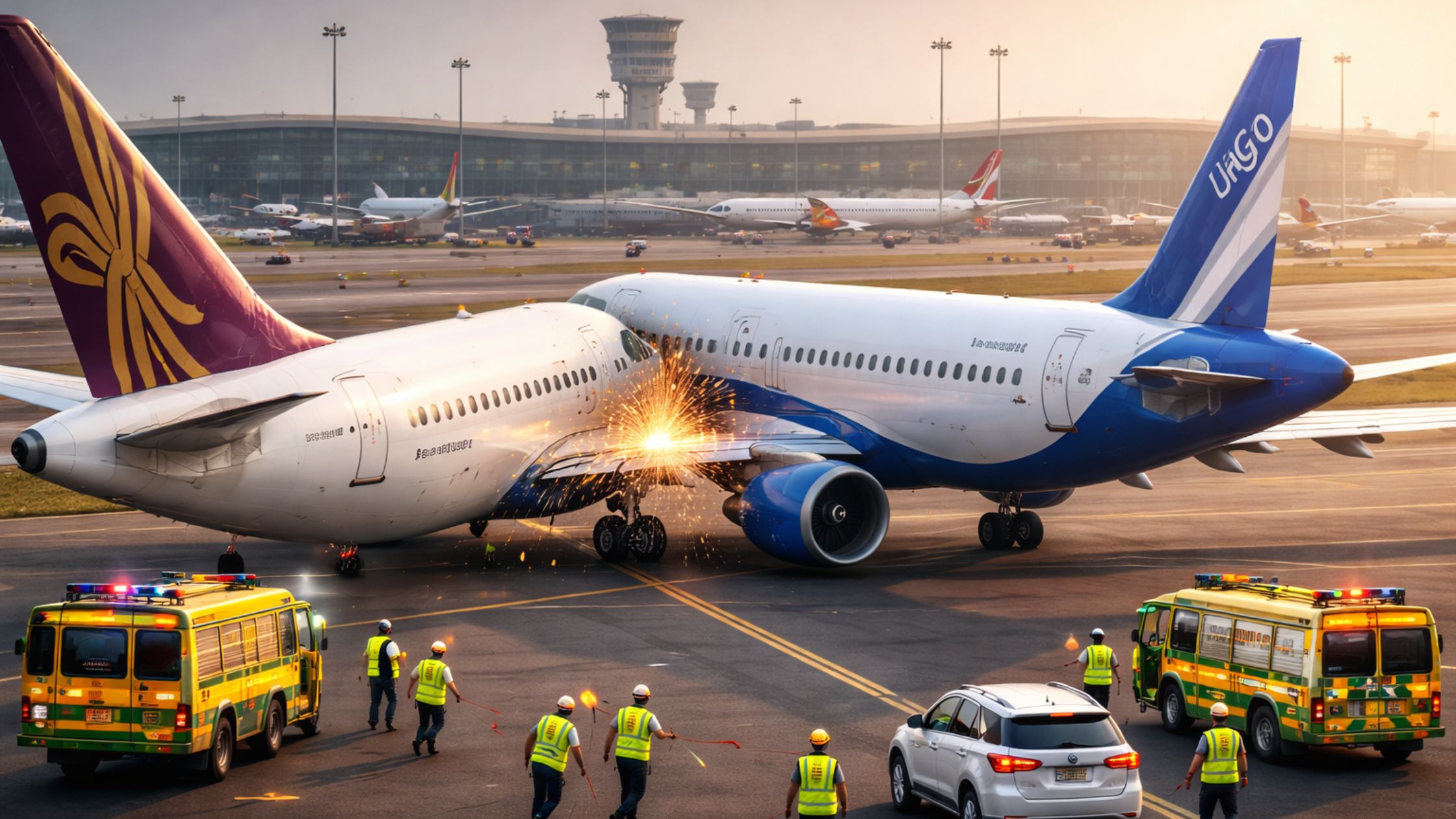 Delhi airport per bada hadsa tala