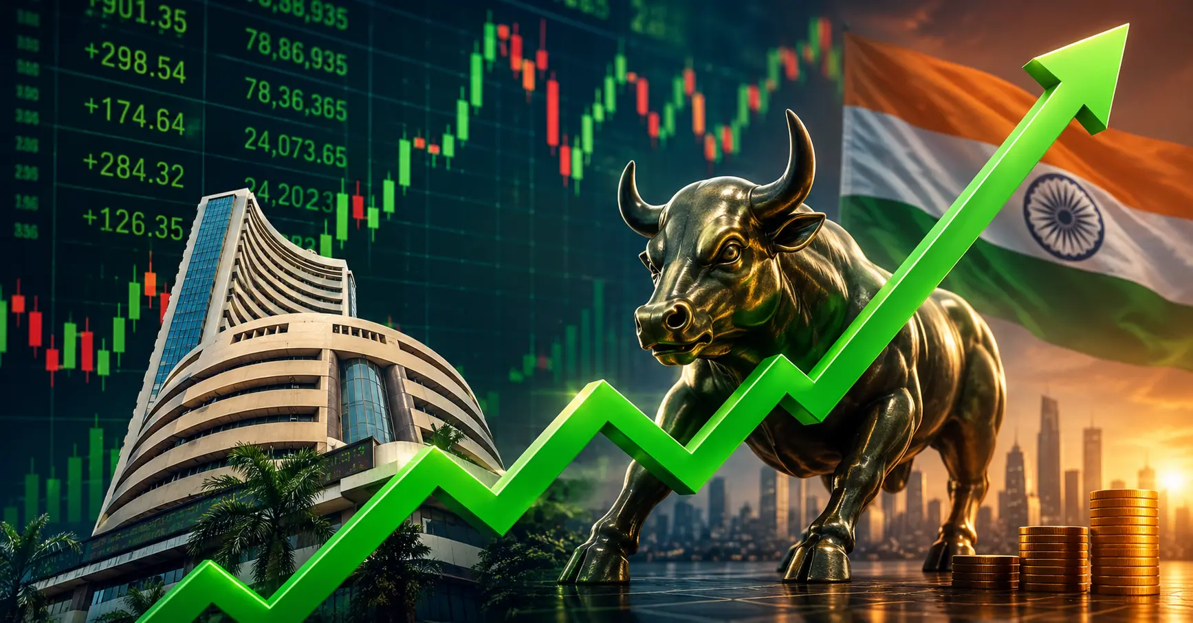 sensex-nifty-market-rally-crude-oil-fii-buying-reasons