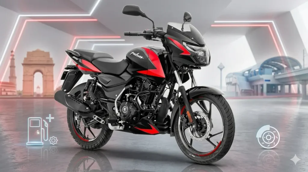Bajaj Pulsar 125 डिस्क कार्बन ग्राफिक्स 2026: दिल्ली ऑन-रोड प्राइस, माइलेज, स्पेक्स और पूरा रिव्यू