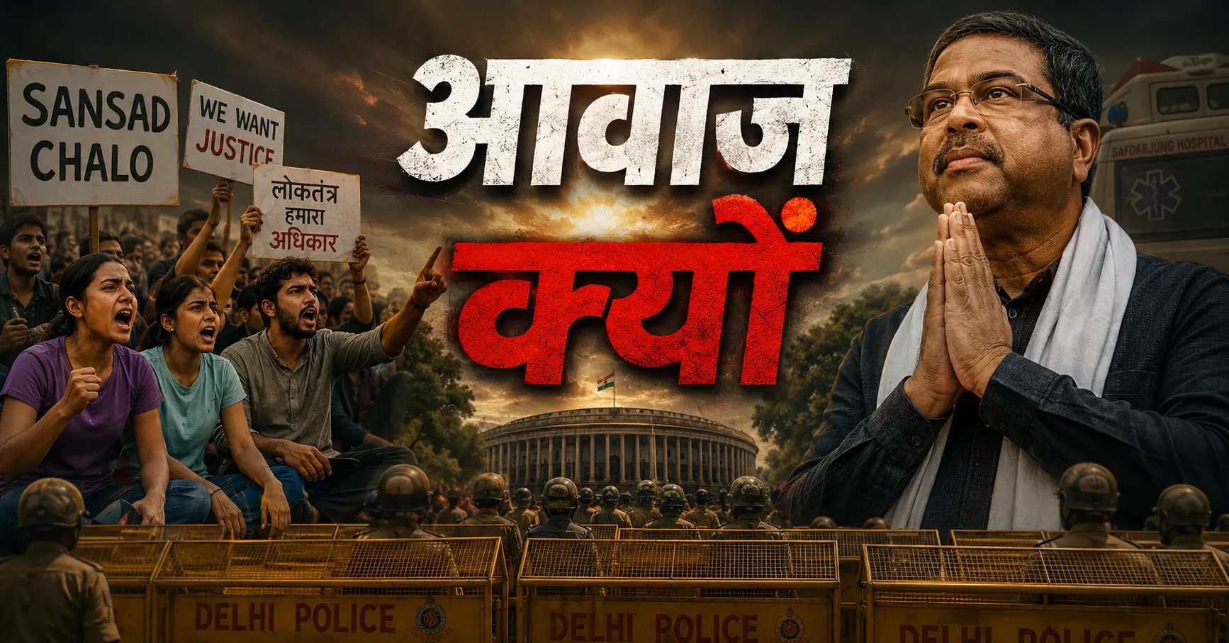 दिल्ली पुलिस ने 20 जुलाई के 'संसद चलो' मार्च को बताया अवैध, सुरक्षा व्यवस्था कड़ी 1 Delhi Police Declares July 20 Sansad Chalo March Illegal