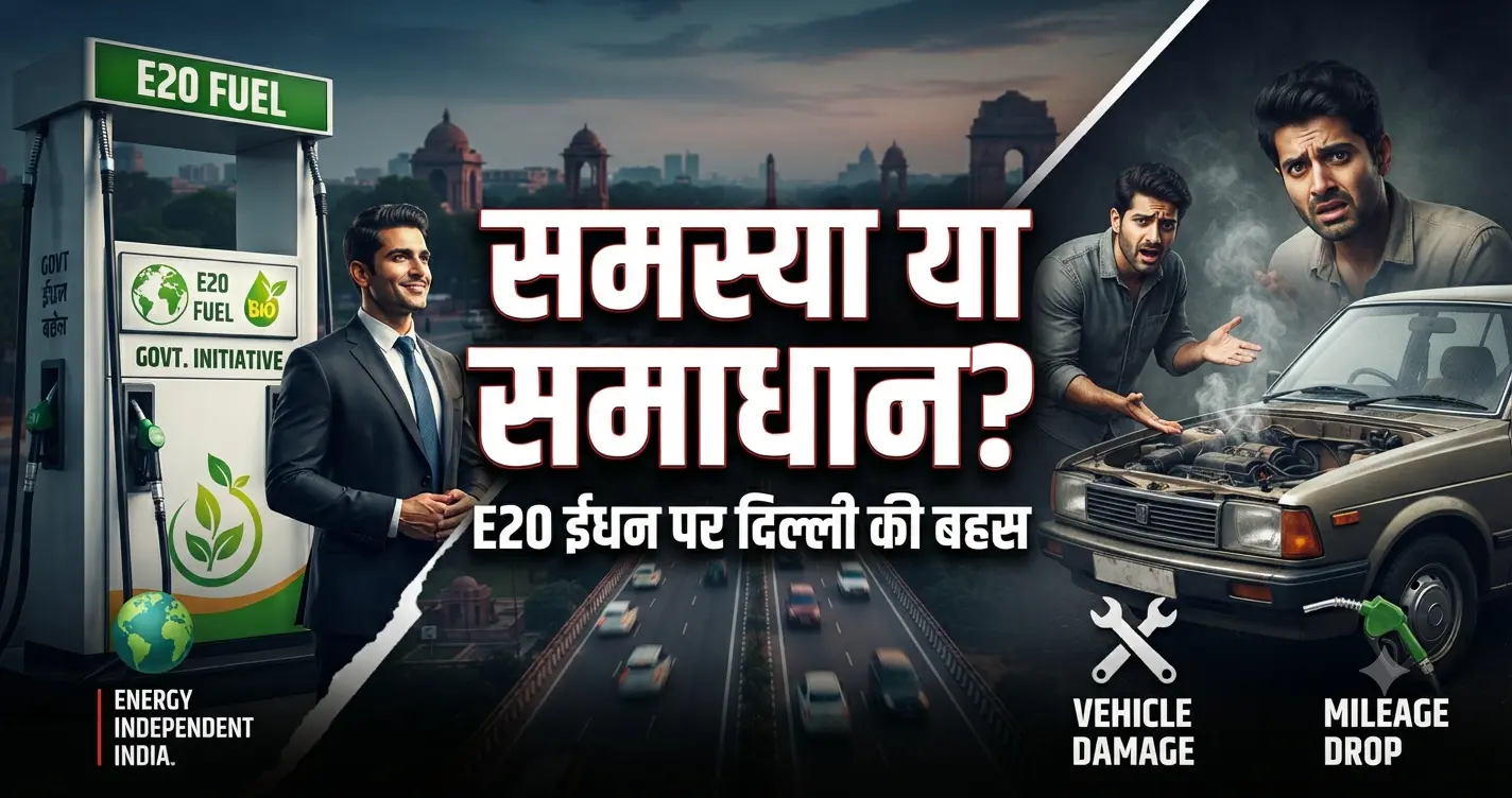 दिल्ली में E20 पेट्रोल विवाद: क्या पुरानी कारों के लिए यह ‘मिथक’ है या ‘संकट’? 1 E20 पेट्रोल दिल्ली